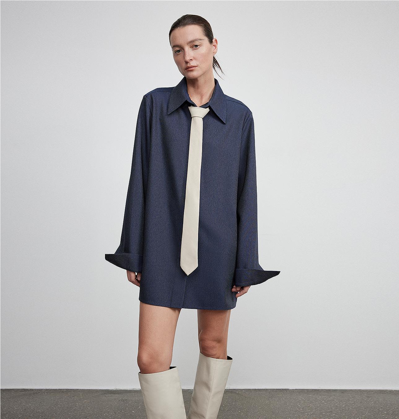 Firelady Sheepskin blouse from Maison Beaumont featuring a stylish shirt with a tailored fit and classic design.