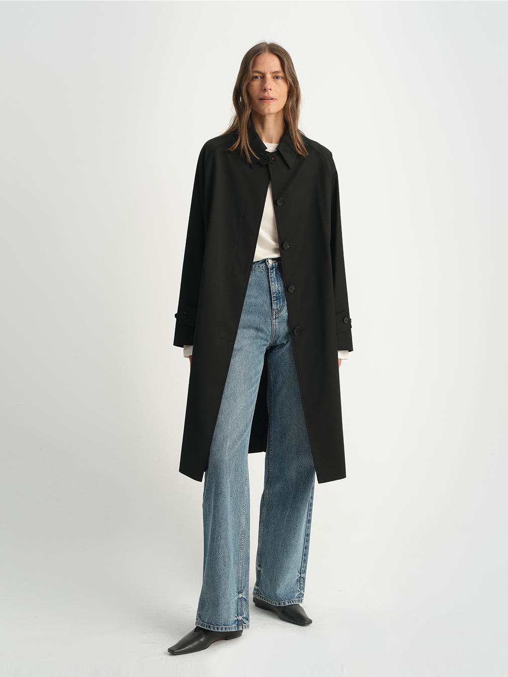 Firelady Sheepskin wool coat from Maison Beaumont, showcasing a stylish, warm outerwear piece with a classic design.