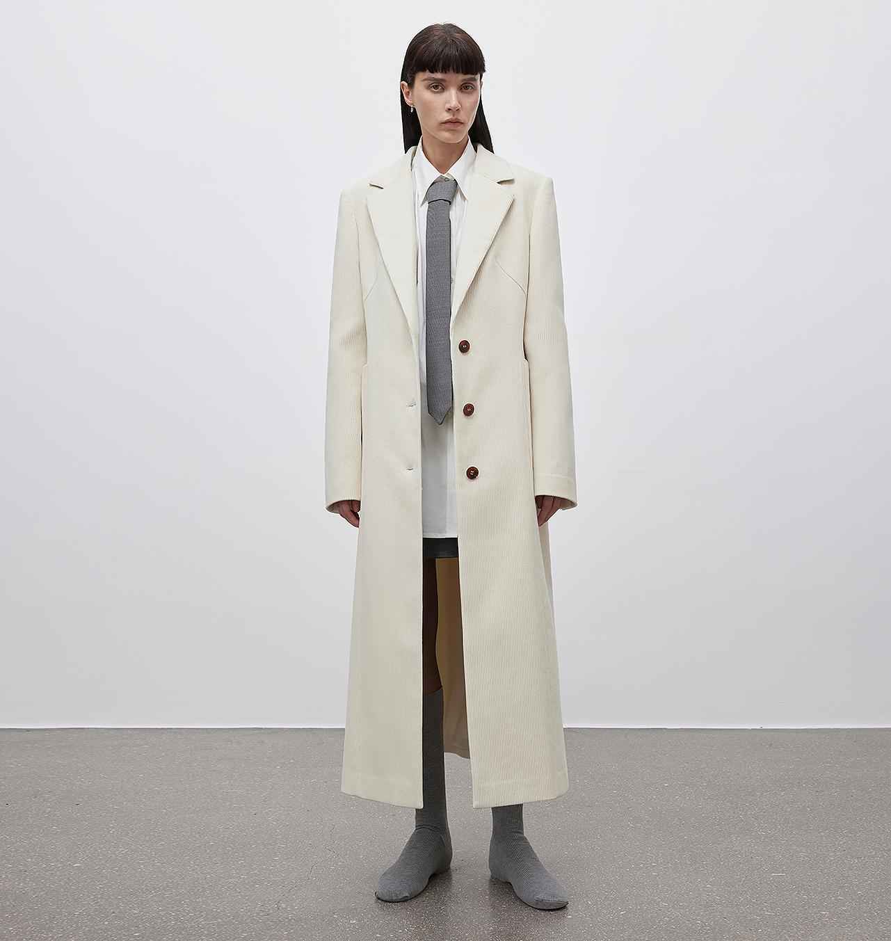 Women's corduroy waist coat with three-dimensional pockets by Firelady Fur, featuring a stylish outerwear design.