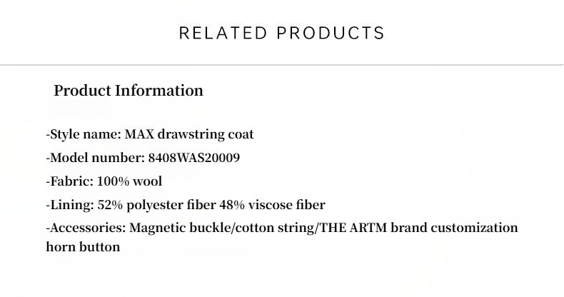 Women's wool coat by Firelady Fur featuring a desert heart color, peaked lapel, drawstring waist, and mid-length design.