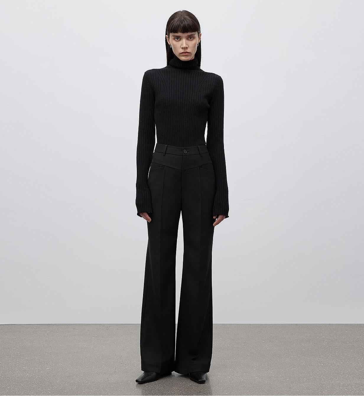 Firelady Fur Moonlight Essence Wool Knitted Shirt for women, slim fit, machine washable, with collar and cozy wool pile texture.