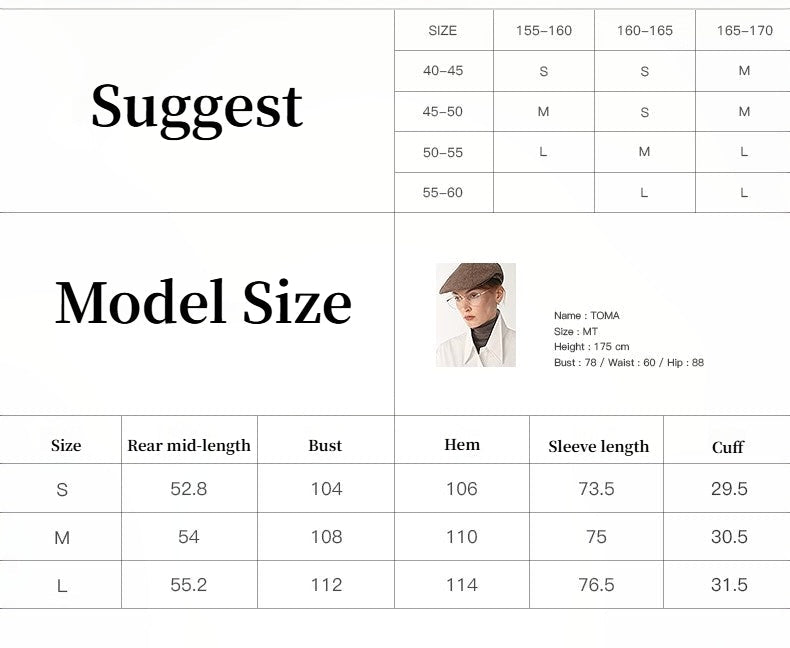"Night Messenger" anti-wrinkle waterproof large lapel short straight box windbreaker for women-3