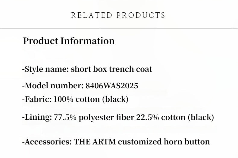 "Night Messenger" anti-wrinkle waterproof large lapel short straight box windbreaker for women-4