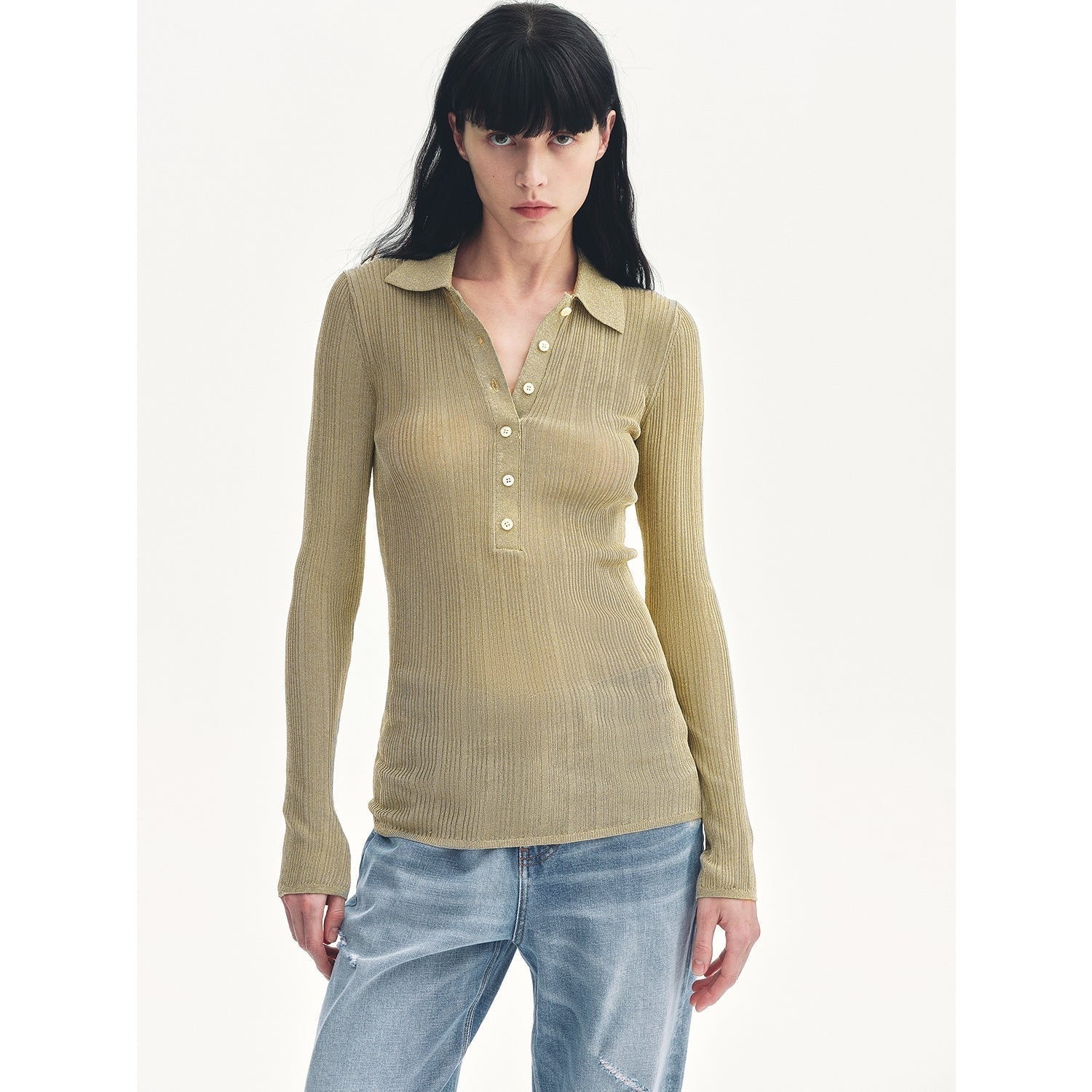 Firelady Fur Spring Inspiration Retro Sweater, slim-fit polo neck top in vibrant spring colors, stylish and comfortable for casual wear.