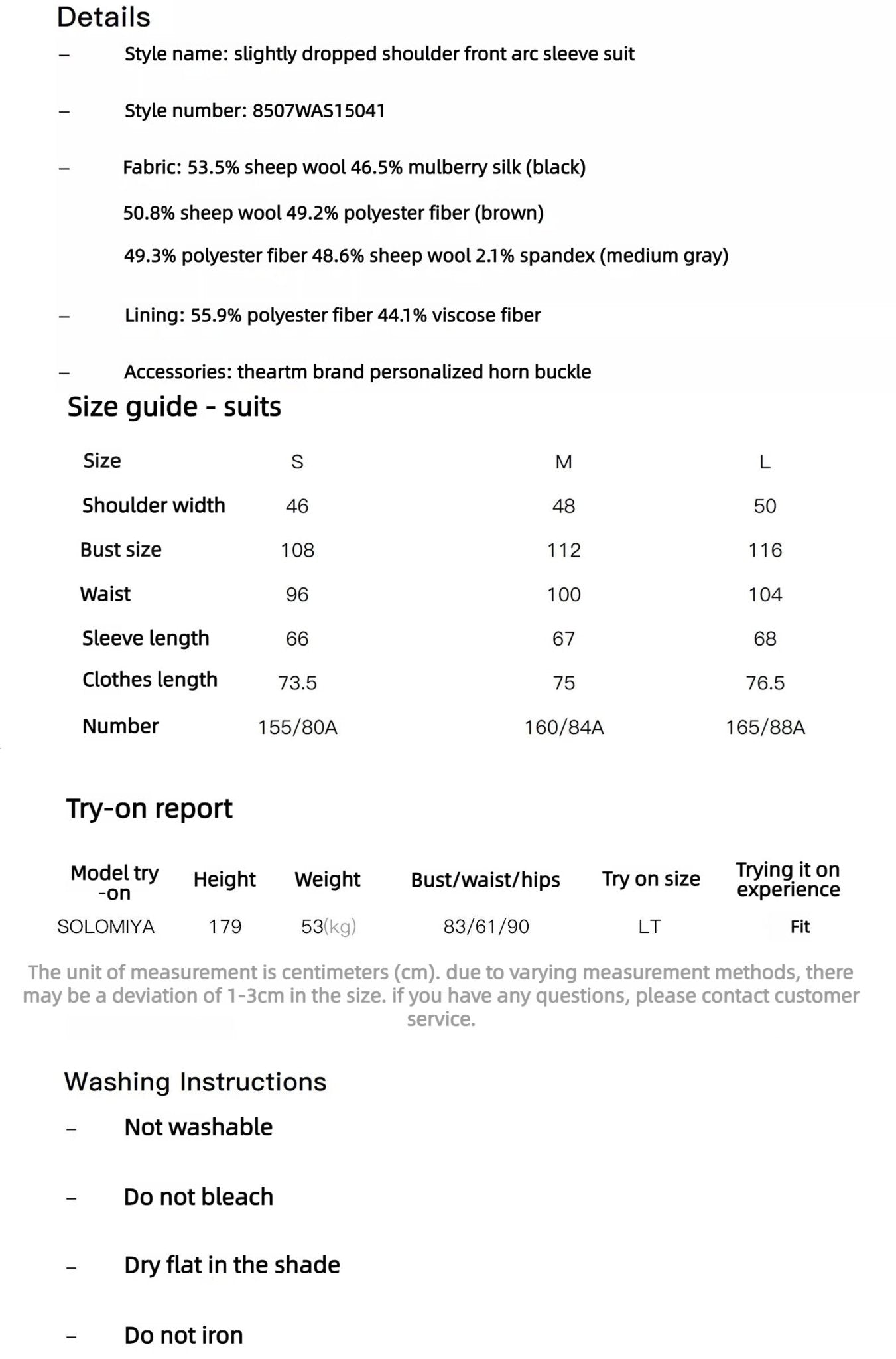 THE ARTM Wool & Silk Blend Oversized Suit Set - Wrinkle-Resistant Blazer & Trousers-4