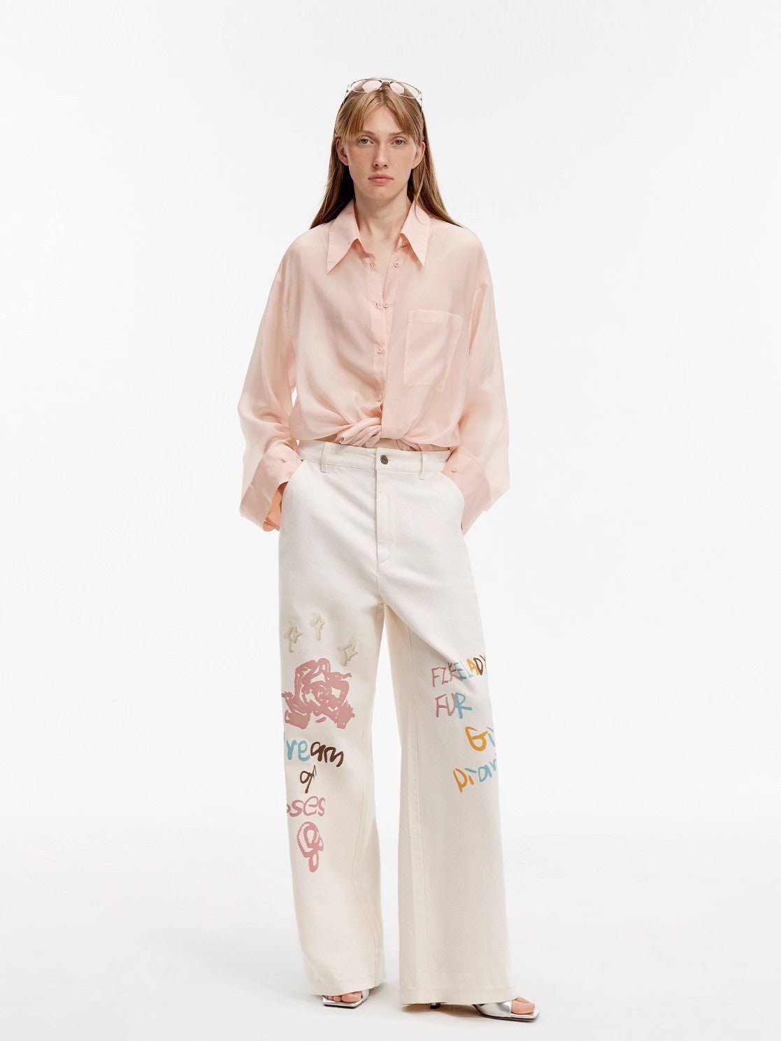 Relaxed-fit Firelady Fur Maison Beaumont shirt in wave-relaxed cupro fabric, suitable for spring, with sun-proof features.
