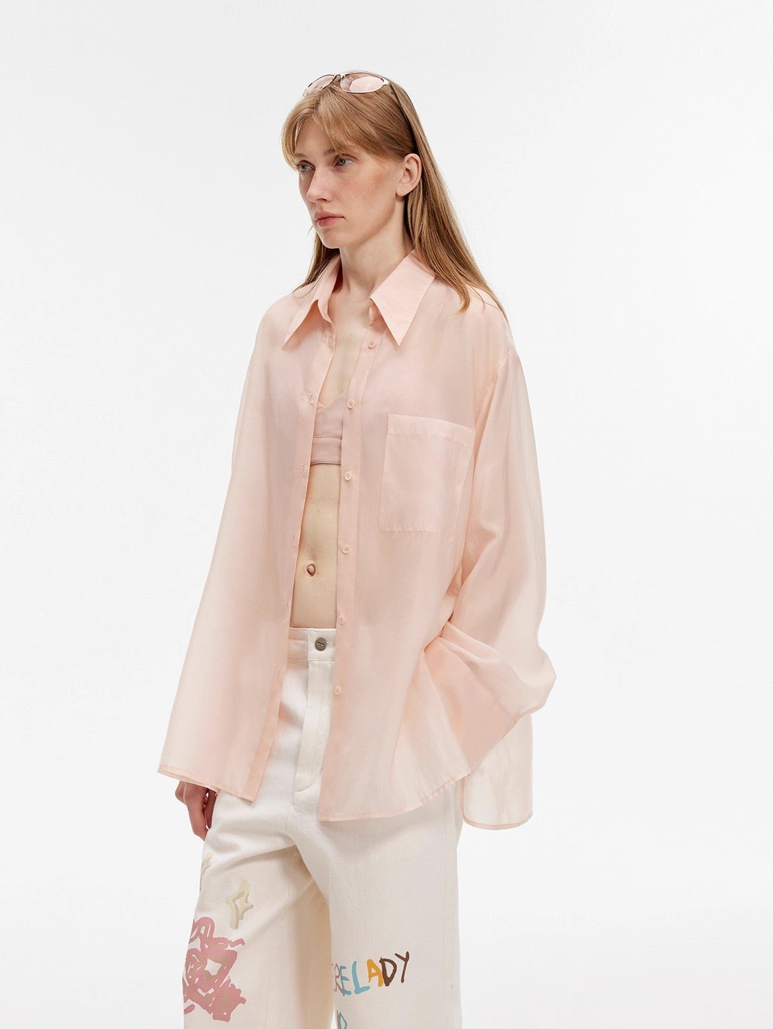 Firelady Fur Maison Beaumont shirt with relaxed fit, wave-inspired design in lightweight, sun-proof fabric for spring wear.