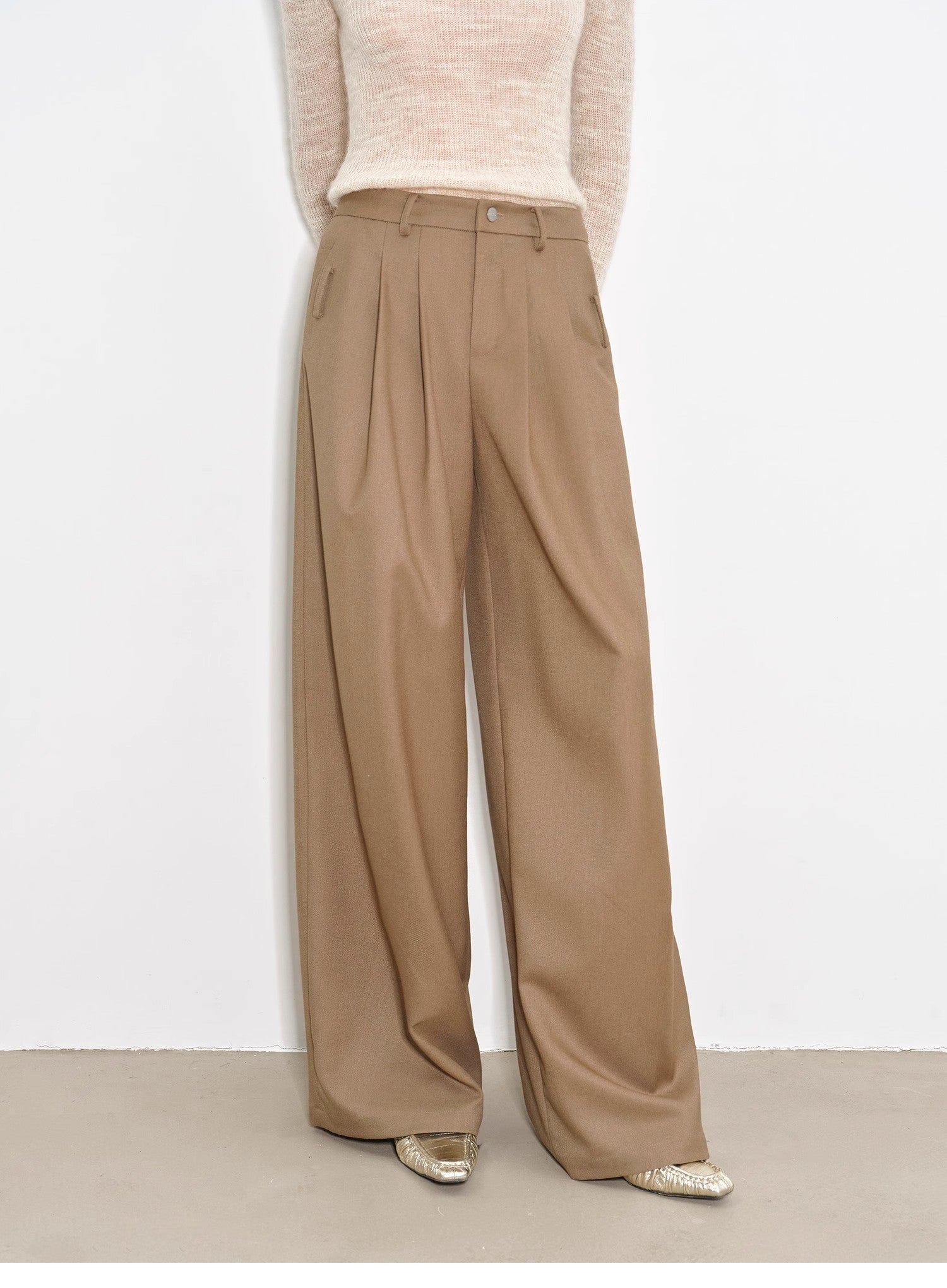 Workplace Ladies Wide-Leg Pants | Maison Élvorain