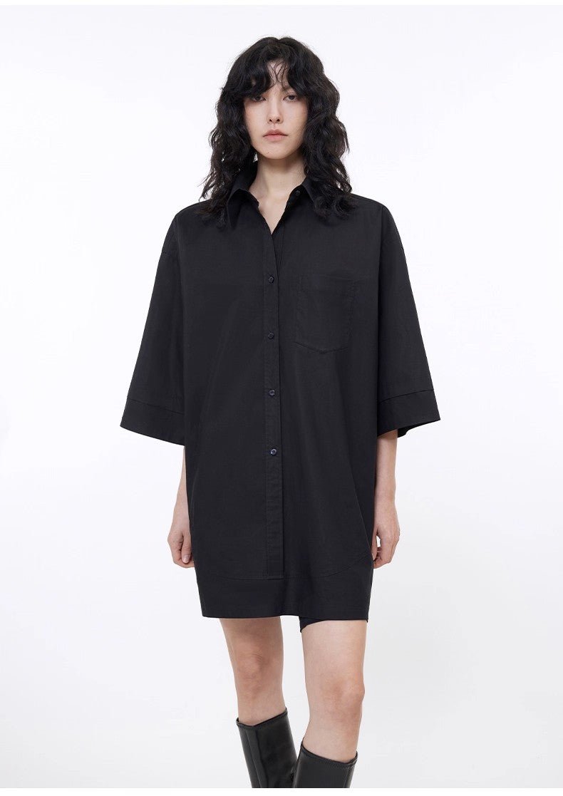Firelady Fur shirt featuring a workplace siren-style college-inspired silhouette with splicing fashion design.